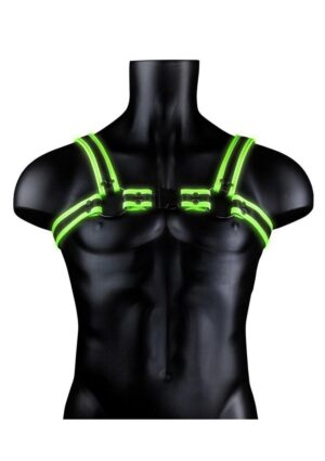 Ouch! Buckle Harness Glow in the Dark - Large/XLarge - Green