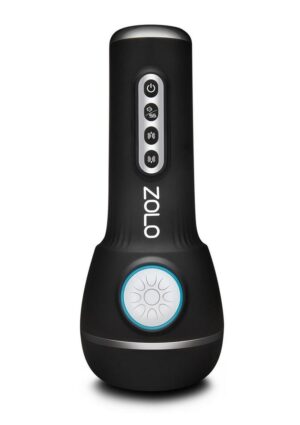 Zolo Power Stroker Rechargeable Silicone Masturbator - Black