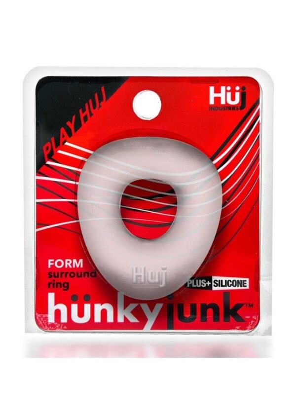 Hunkyjunk Form Surround Cock Ring - Clear Ice