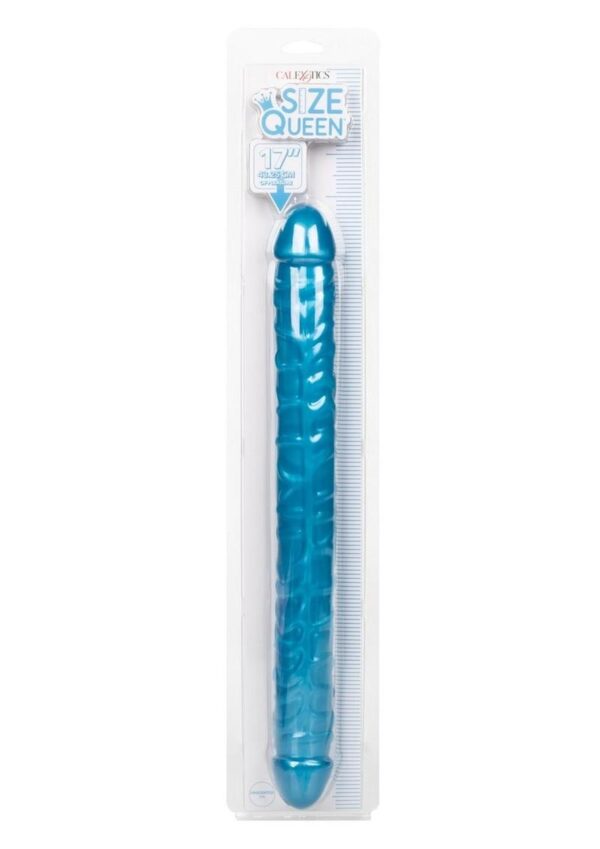 Size Queen Dildo - 17in - Blue