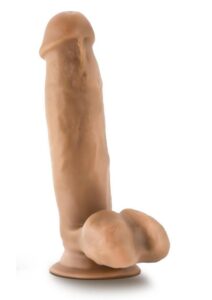 Dr. Skin Mr. Mark Dildo with Balls and Suction Cup 7in - Caramel