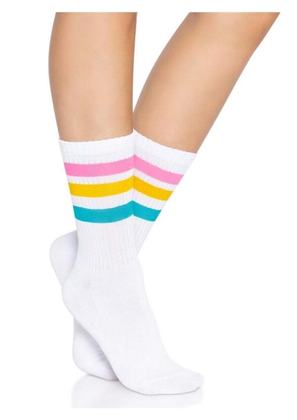 Leg Avenue Pride Crew Socks Pansexual - O/S - Multi-Color