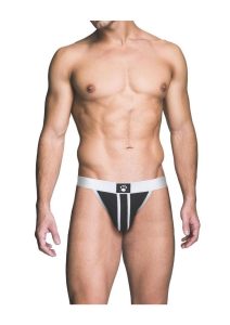 Prowler Red Ass-Less Jock - Medium - White/Black