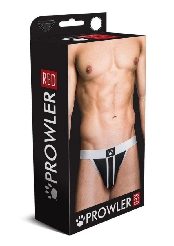 Prowler Red Ass-Less Jock - XXLarge - White/Black