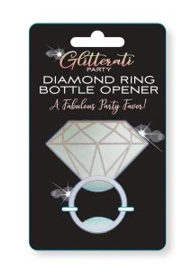 Glitterati Diamond Bottle Opener - Silver/Black