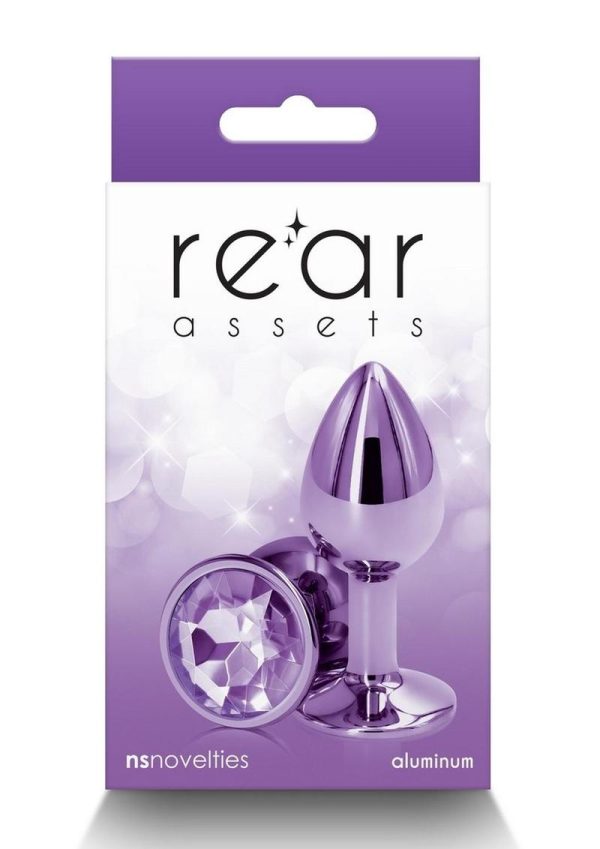 Rear Assets Aluminum Anal Plug - Small - Purple