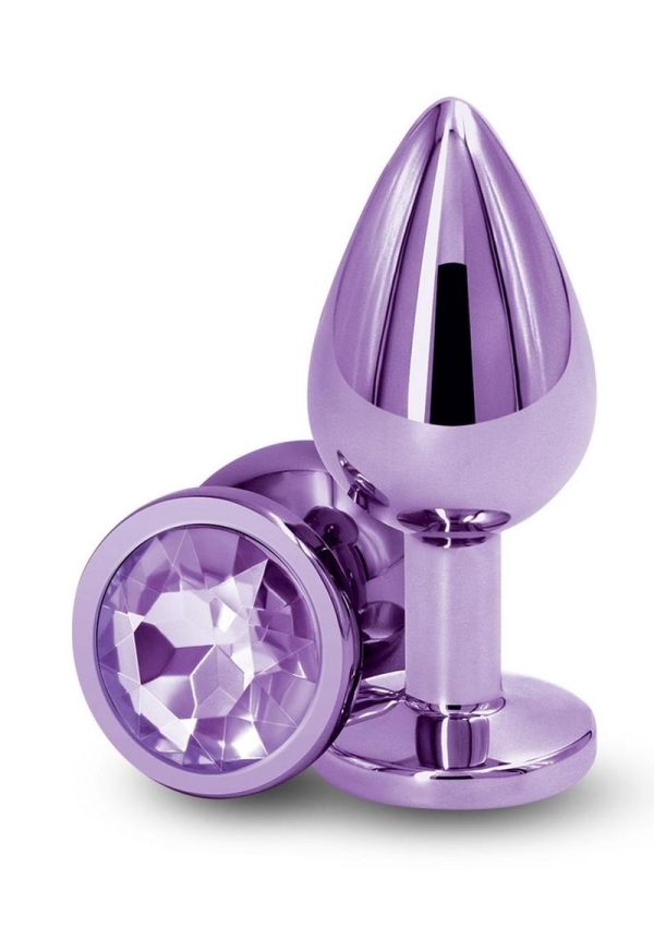 Rear Assets Aluminum Anal Plug - Medium - Purple