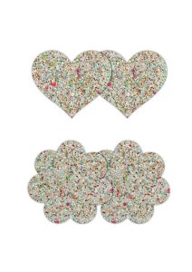 Pretty Pasties Heart and Flower Glow in the Dark - Multicolor