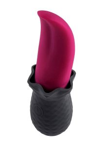 Selopas Tongue Teaser Rechargeable Silicone Clitoral Stimulator - Black