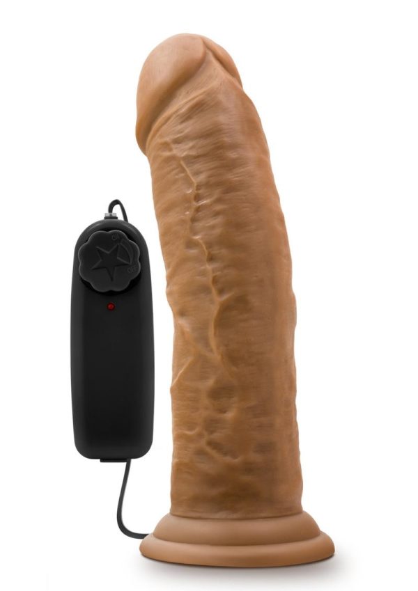 Dr. Skin Dr. Joe Vibrating Dildo with Remote Control 8in - Caramel