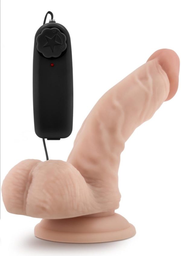 Dr. Skin Dr. Ken Vibrating Dildo with Remote Control 6.5in - Vanilla