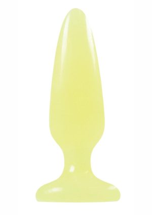 Firefly Pleasure Plug Butt Plug Glow In The Dark - Yellow