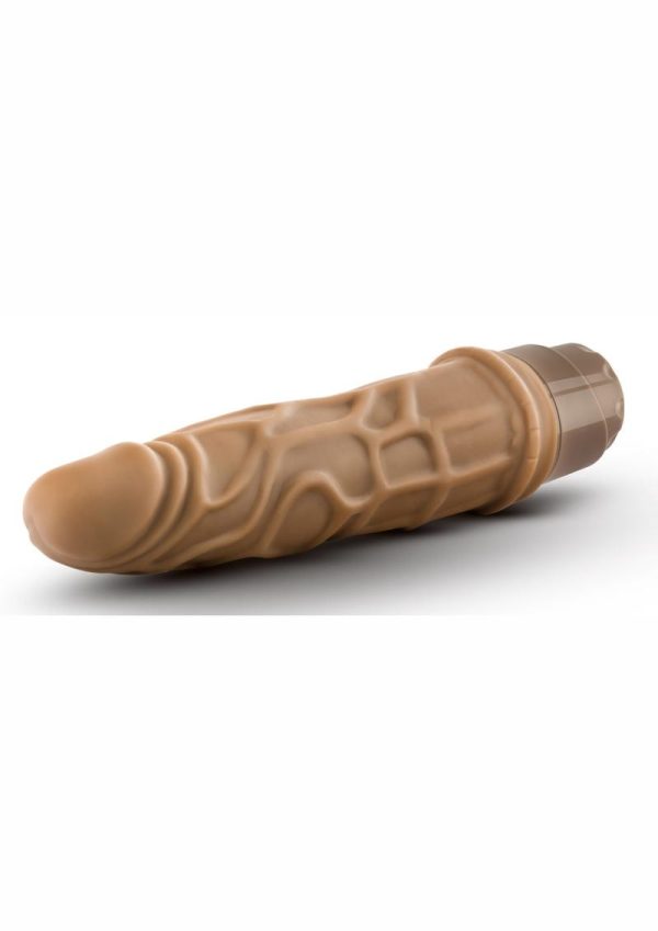 Dr. Skin Cock Vibe 3 Vibrating Dildo 7.25in - Caramel