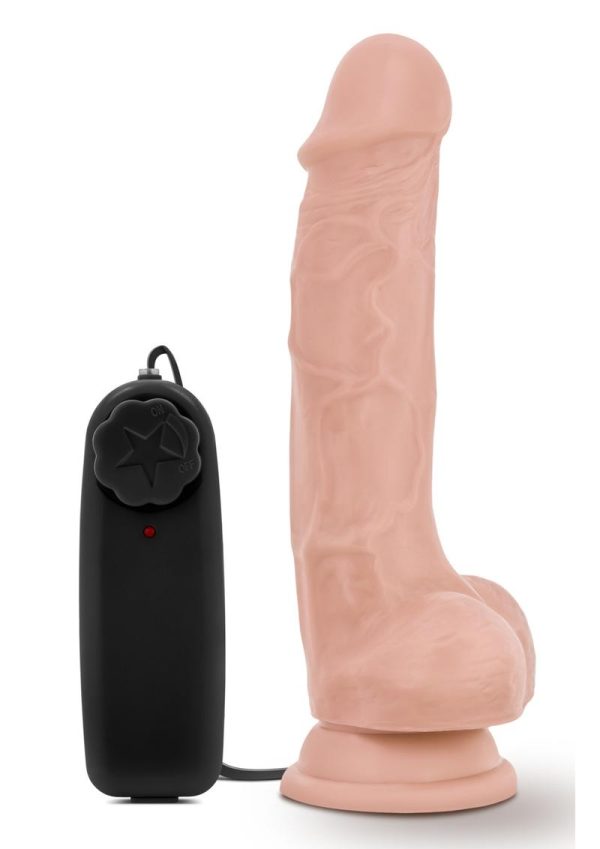 Dr. Skin Dr. Tim Vibrating Dildo with Remote Control 7.5in - Vanilla