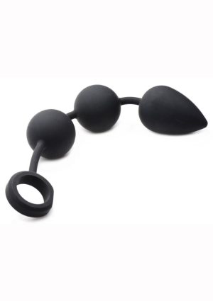 Tom Of Finland Weighted Anal Ball Beads - Black