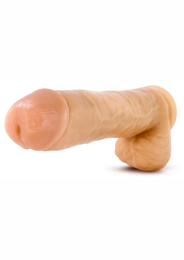 Hung Rider Hammer Dildo with Balls 10in - Vanilla