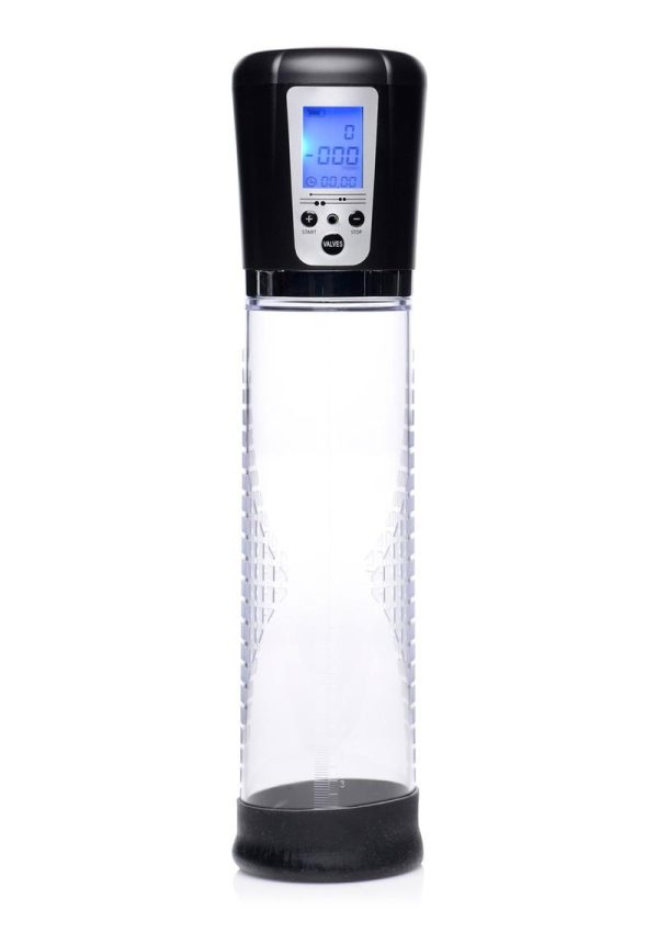 Size Matters Power Suction Penis Pump with Built-in Display - Clear