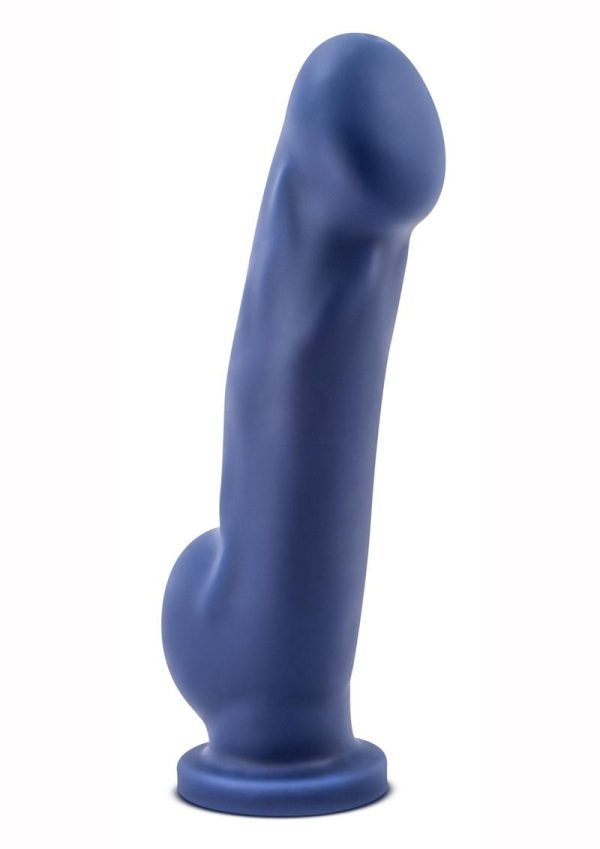 Avant D8 Ergo Silicone Dildo with Suction Cup 7.5in - Indigo