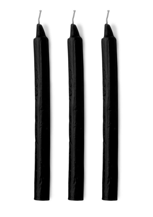 Master Series Dark Drippers Fetish Drip Candles (set of 3) - Black