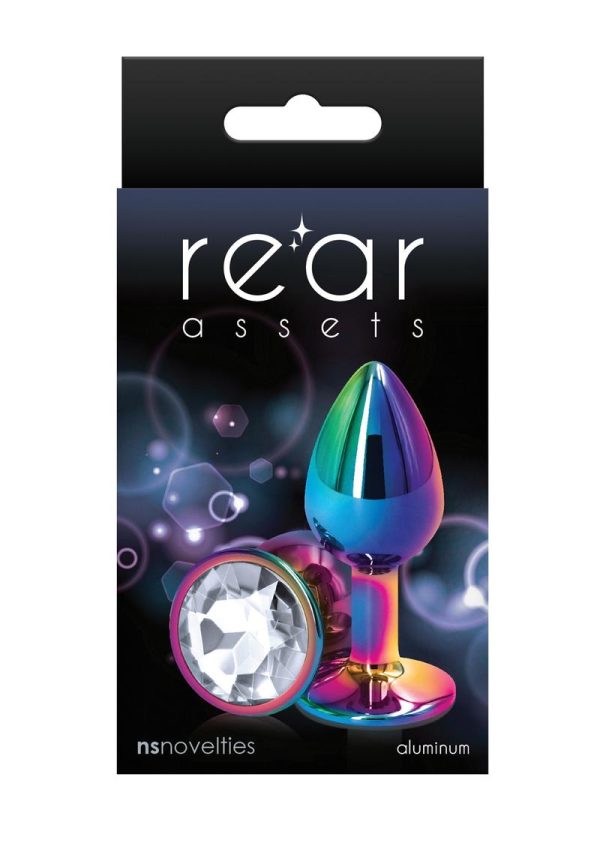 Rear Assets Multicolor Anal Plug - Small - Clear