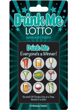 Drink Me Lotto Scratch Off Tickets (12 Per Pack)