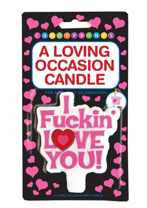 Candyprints I Fuckin` Love You! A Loving Occasion Party Candle