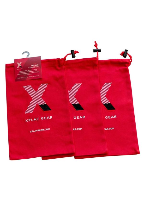 Ultra Soft Gear Bag 100% Cotton 8in x 13in (3 pack) - Red