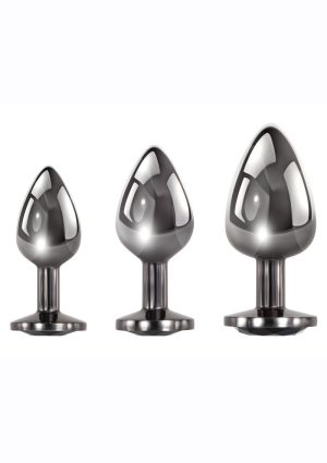 Black Gem Anal Plug Set (3 piece set)