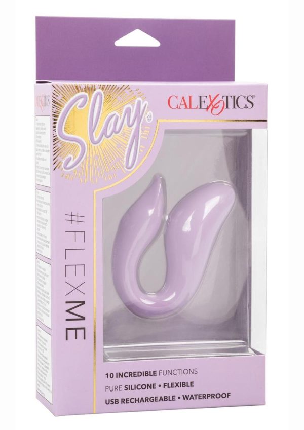 Slay #FlexMe Rechargeable Silicone Vibrator - Purple