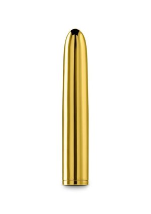 Chroma Classic Rechargeable Vibrator 7in - Gold