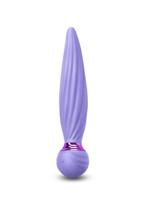 Sugar Pop Twist Rechargeable Silicone Vibrator - Purple