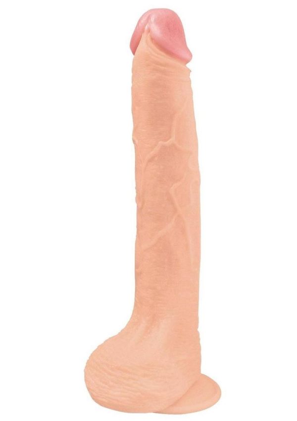 Hero Straight Cock Realistic Dildo with Suction Cup 11in - Vanilla