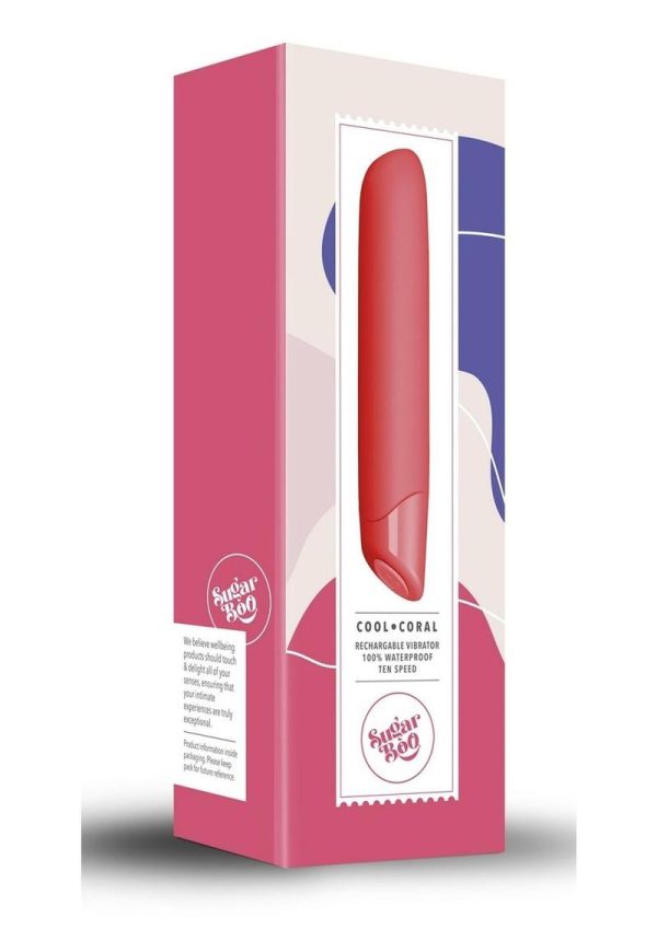 SugarBoo Cool Coral Rechargeable Silicone Vibrator - Fuchsia