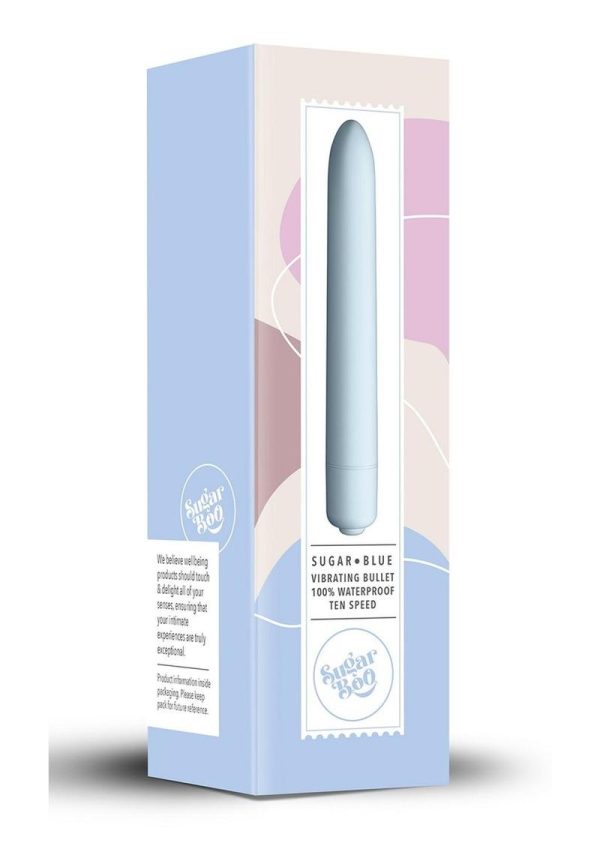 SugarBoo Sugar Blue Vibrator 5.5in - Aqua