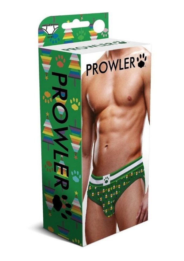 Prowler Fall/Winter 2022 Christmas Tree Brief - XSmall - Green/Rainbow