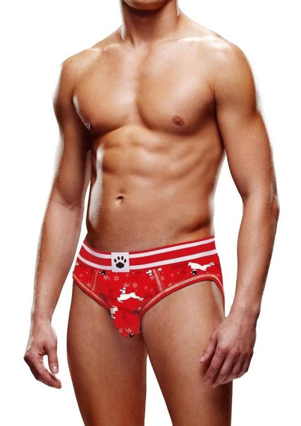 Prowler Fall/Winter 2022 Reindeer Open Brief - Large - Red/Black