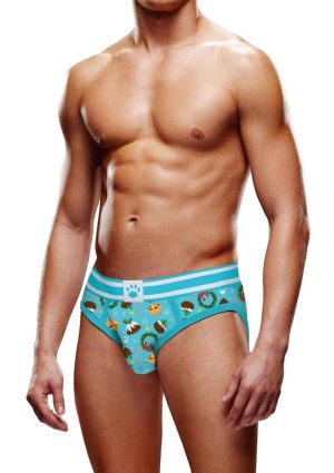 Prowler Fall/Winter 2022 Christmas Pudding Brief - XSmall - Blue/White