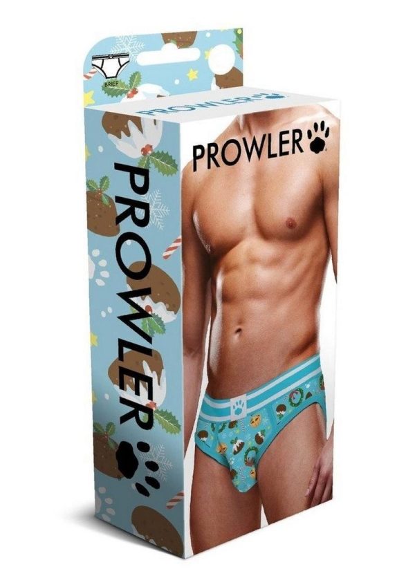 Prowler Fall/Winter 2022 Christmas Pudding Brief - Small - Blue/White