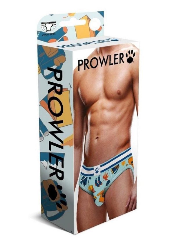 Prowler Fall/Winter 2022 Autumn Scene Open Brief - XSmall - Blue/Orange