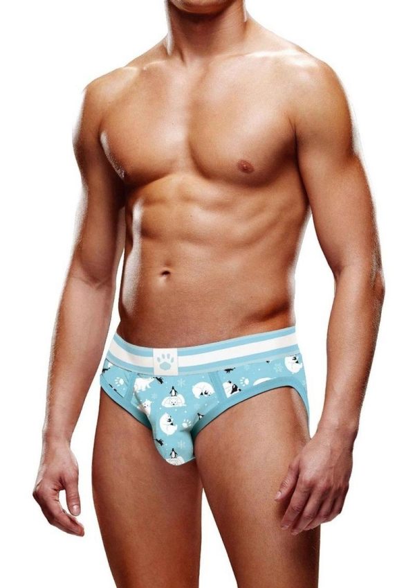 Prowler Fall/Winter 2022 Winter Animals Brief - Medium - Blue/White