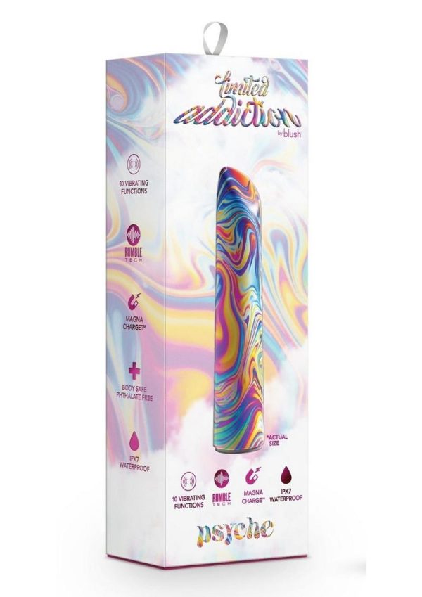 Limited Addiction Psyche Rechargeable Power Vibrator - Rainbow