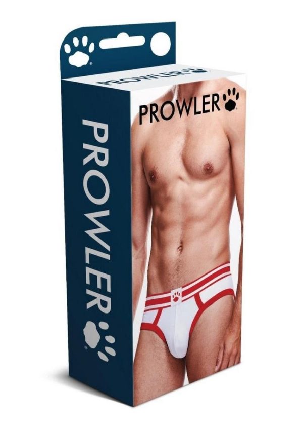 Prowler White/Red Brief - Medium