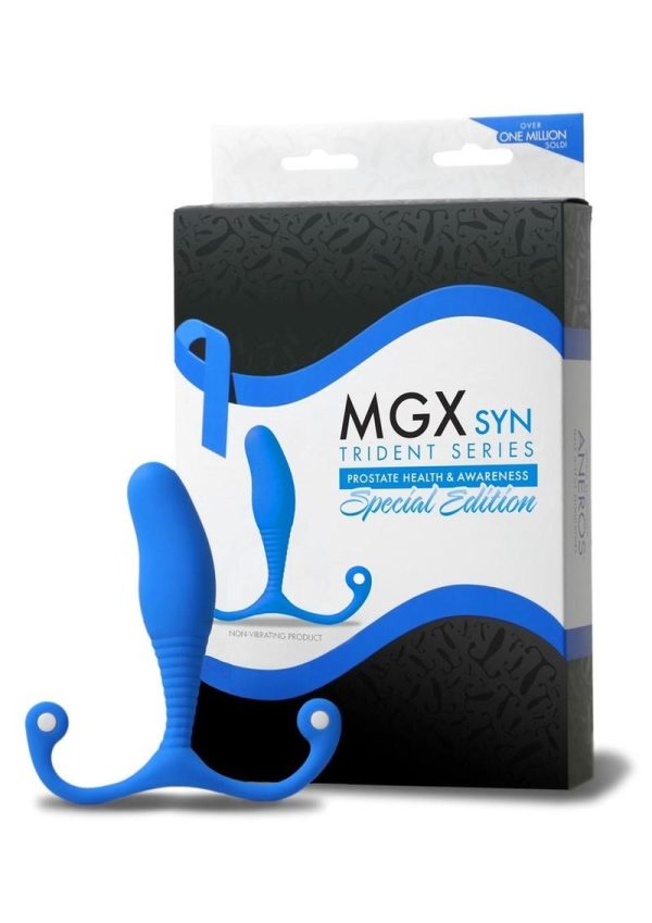 Trident Series MGX Syn P-Spot Stimulator - Blue