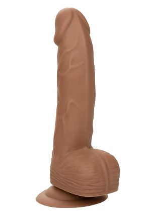 Silicone Studs Realistic Dildo 6in - Caramel