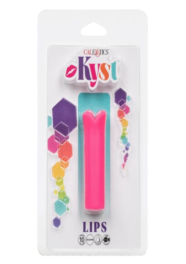 Kyst Lips Rechargeable Silicone Bullet Vibrator - Pink