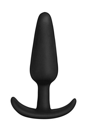 In a Bag Silicone Anal Plug 4in - Black