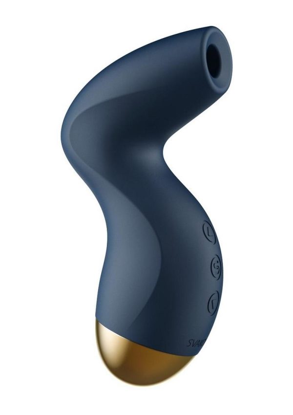 Svakom Pulse Pure Silicone Clitoral Stimulator - Blue/Gold