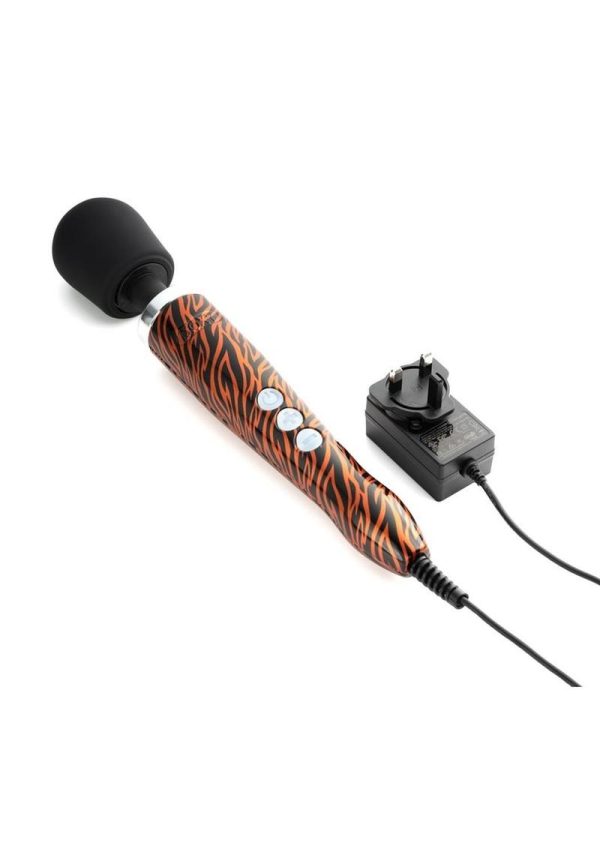 Doxy Die Cast Wand Plug-In Vibrating Body Massager Metal - Tiger Pattern