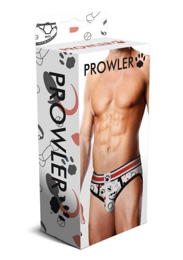 Prowler Spring/Summer 2023 Puppie Print Brief - Medium - White/Black