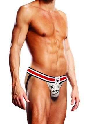 Prowler Spring/Summer 2023 Puppie Print Jock - XLarge - White/Black